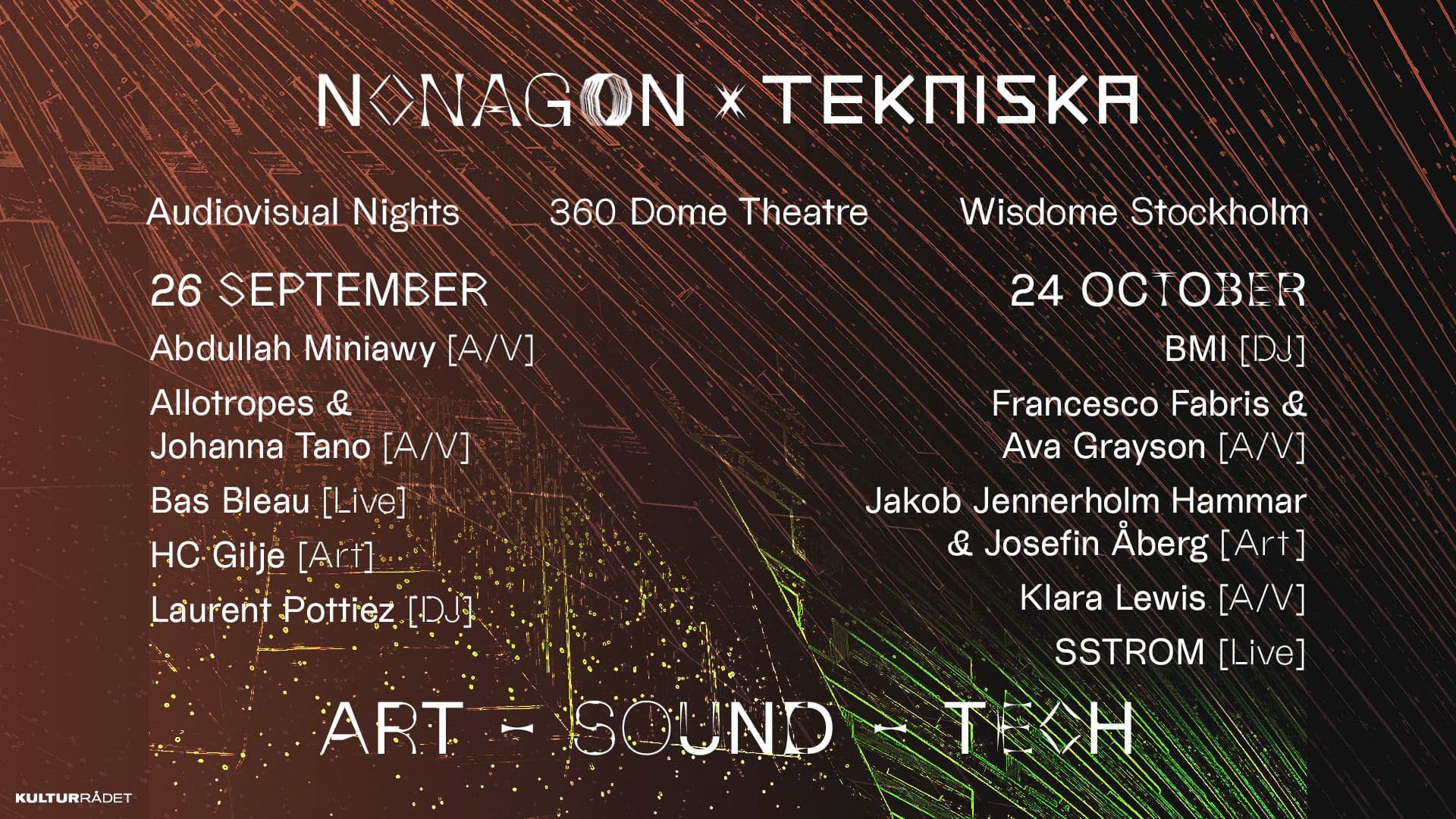NONAGON X TEKNISKA 26 SEPTEMBER